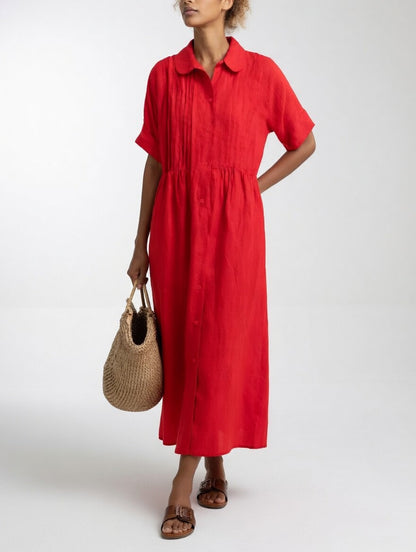 Robe Chemisiera Estiva Lysandra™ - Rosso