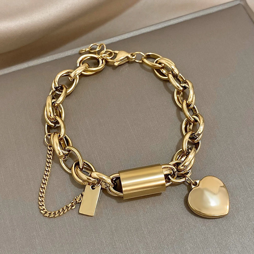 Bracciale a Catena con Cuore
