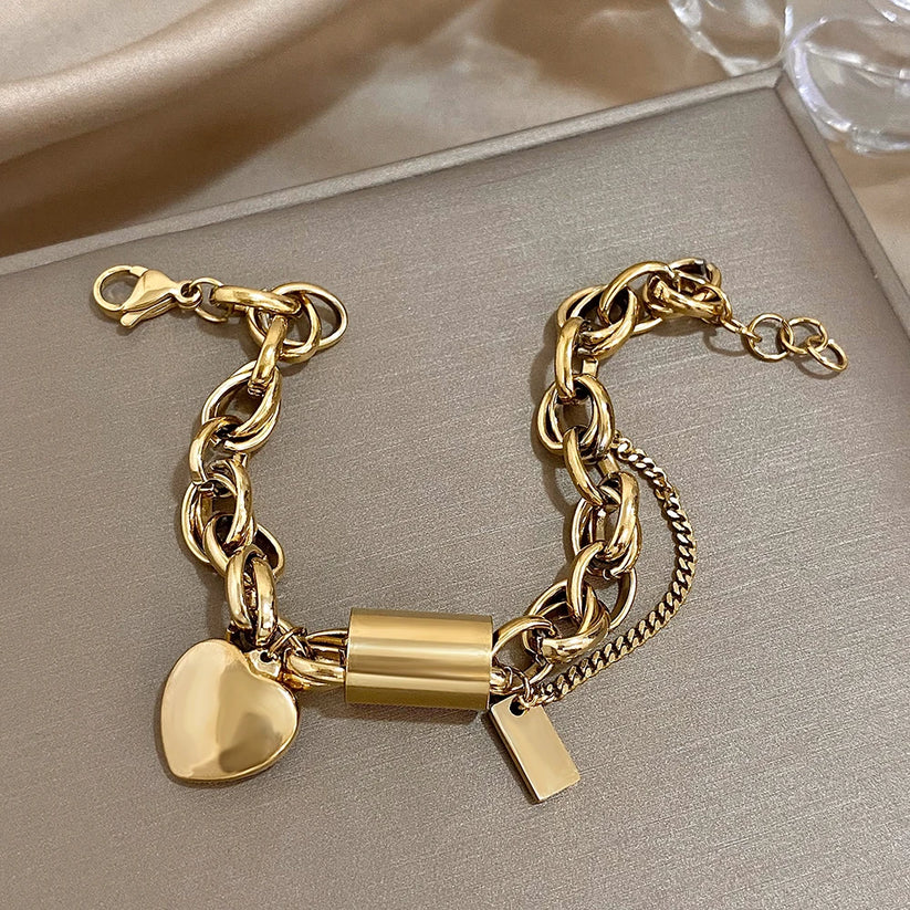 Bracciale a Catena con Cuore