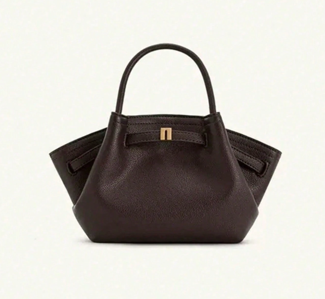 JW P | Mini-handtas met raffia-look