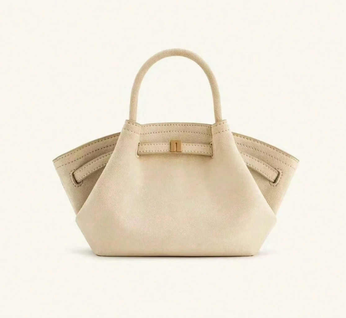 JW P | Mini-handtas met raffia-look