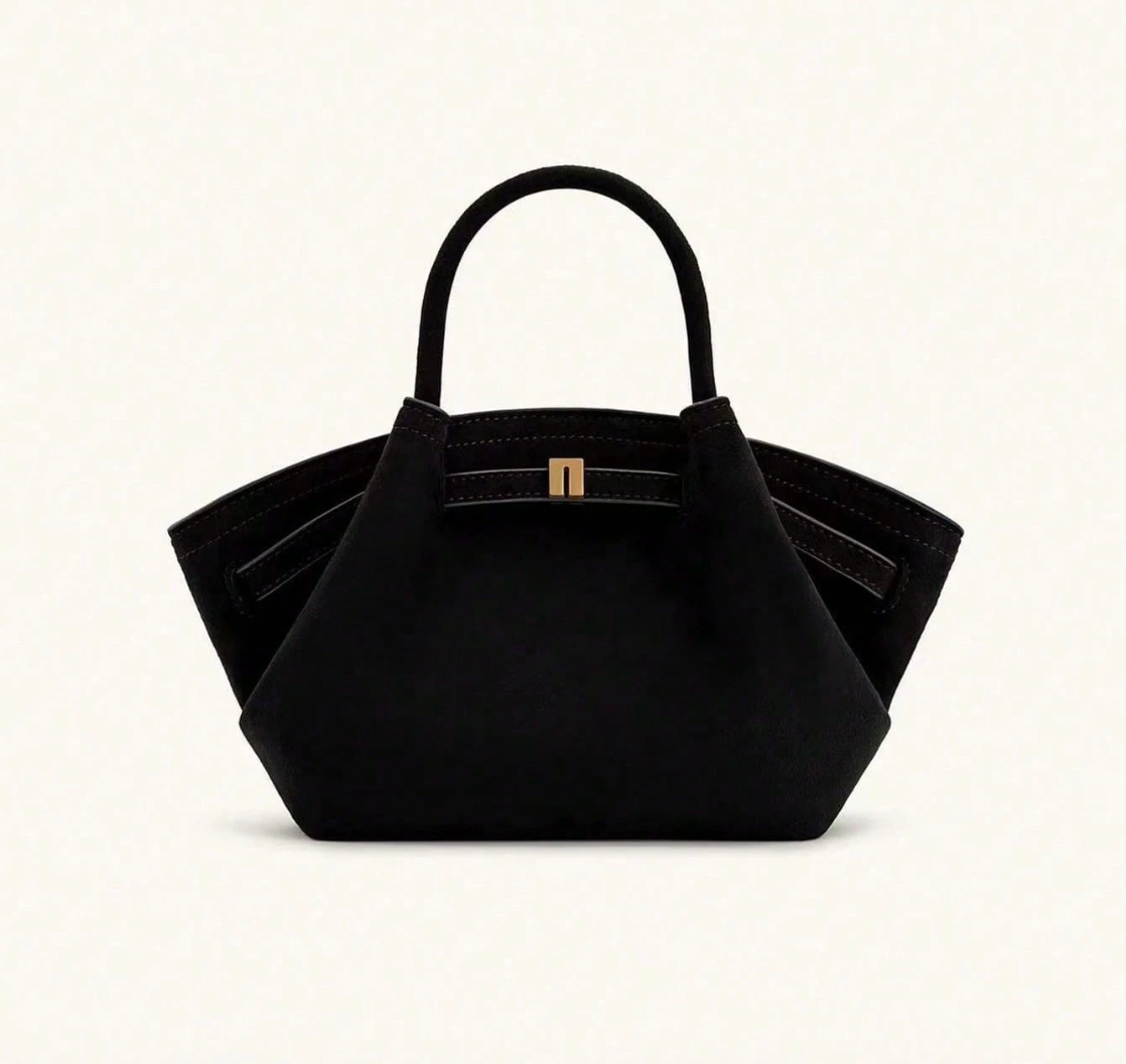 JW P | Mini-handtas met raffia-look