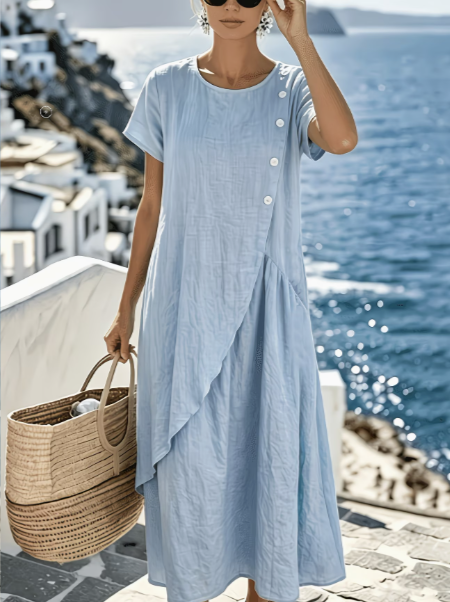 Azzurra™ | Abito Lungo Morbido e Leggero