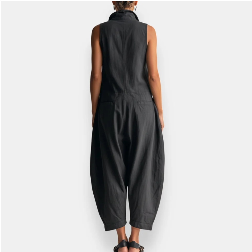 Maddalena™ | Jumpsuit met wijde pijpen en zakken