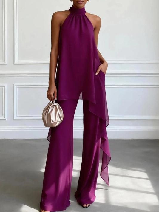Viola | Elegante completo con top all'americana e pantaloni