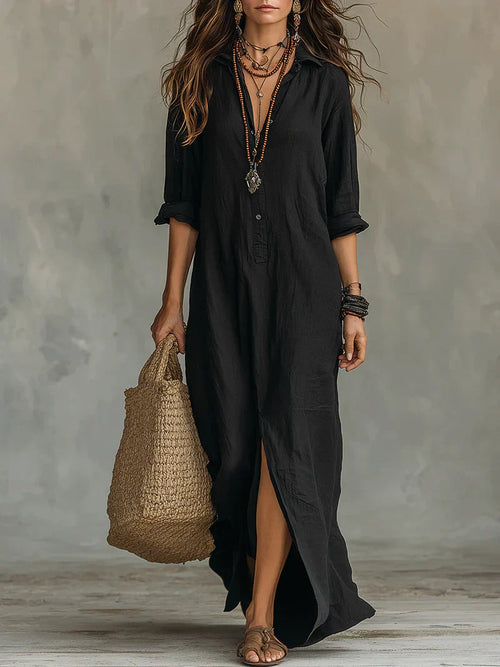 LOUIE™ | Maxi abito fluido