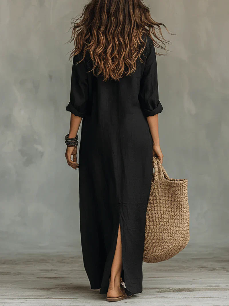 Louie | Maxi vestito disinvolto dalla silhouette lusinghiera