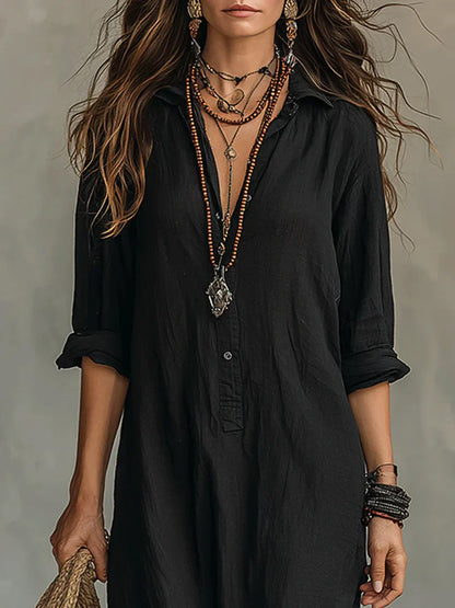 Louie | Maxi vestito disinvolto dalla silhouette lusinghiera
