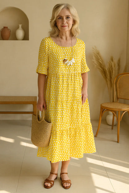 Zara | Abito midi a maniche corte