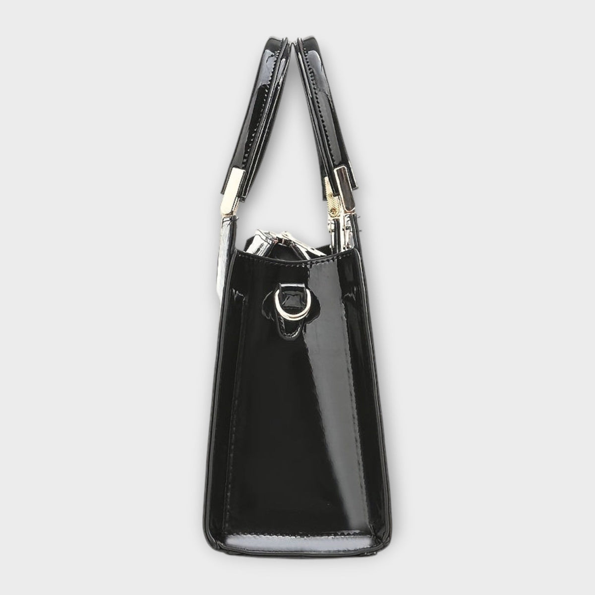 Maison Verdelle | Glanzende handtas met krokodillenlook