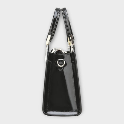 Maison Verdelle | Glanzende handtas met krokodillenlook