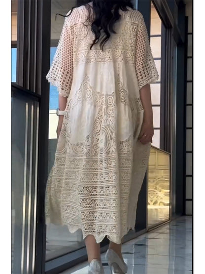 Yasmina™ | Abito in pizzo boho
