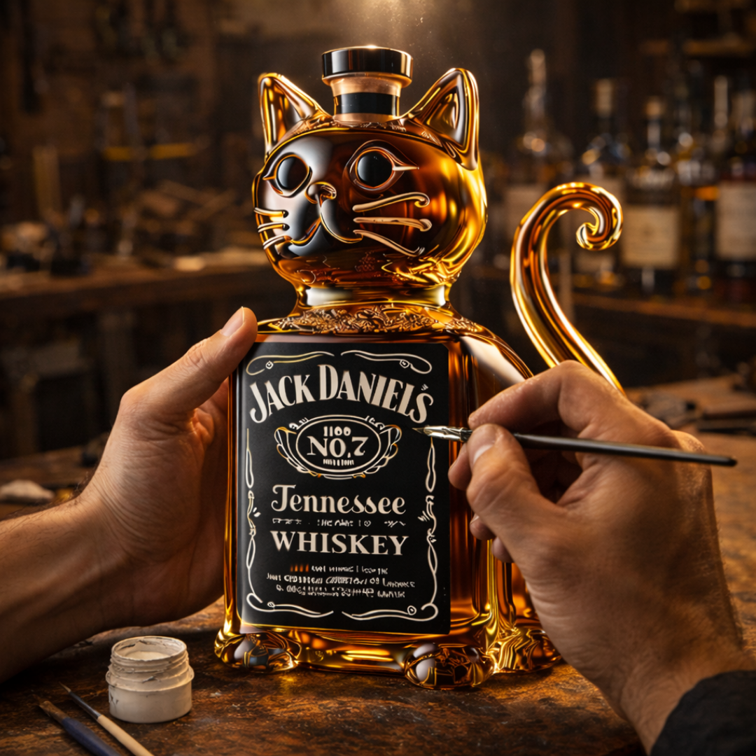 Decanter da whisky – Edizione Gatto – immagine 4