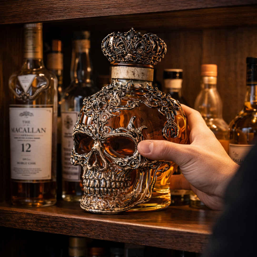 Decanter per whisky - Edizione Teschio