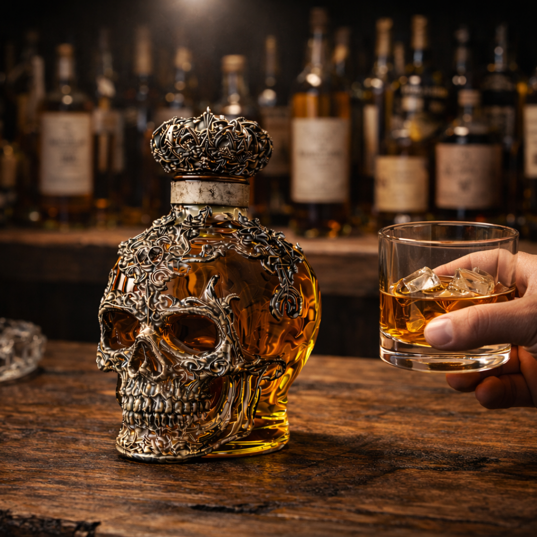 Decanter per whisky - Edizione Teschio