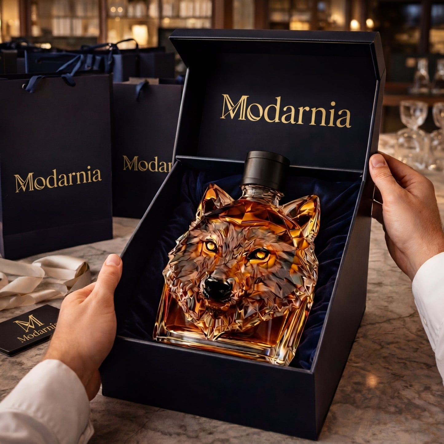 Decanter per whisky – Edizione Wolf