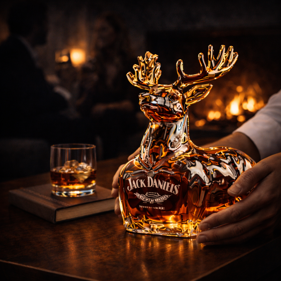 Decanter da whisky – Edizione Renna – immagine 3