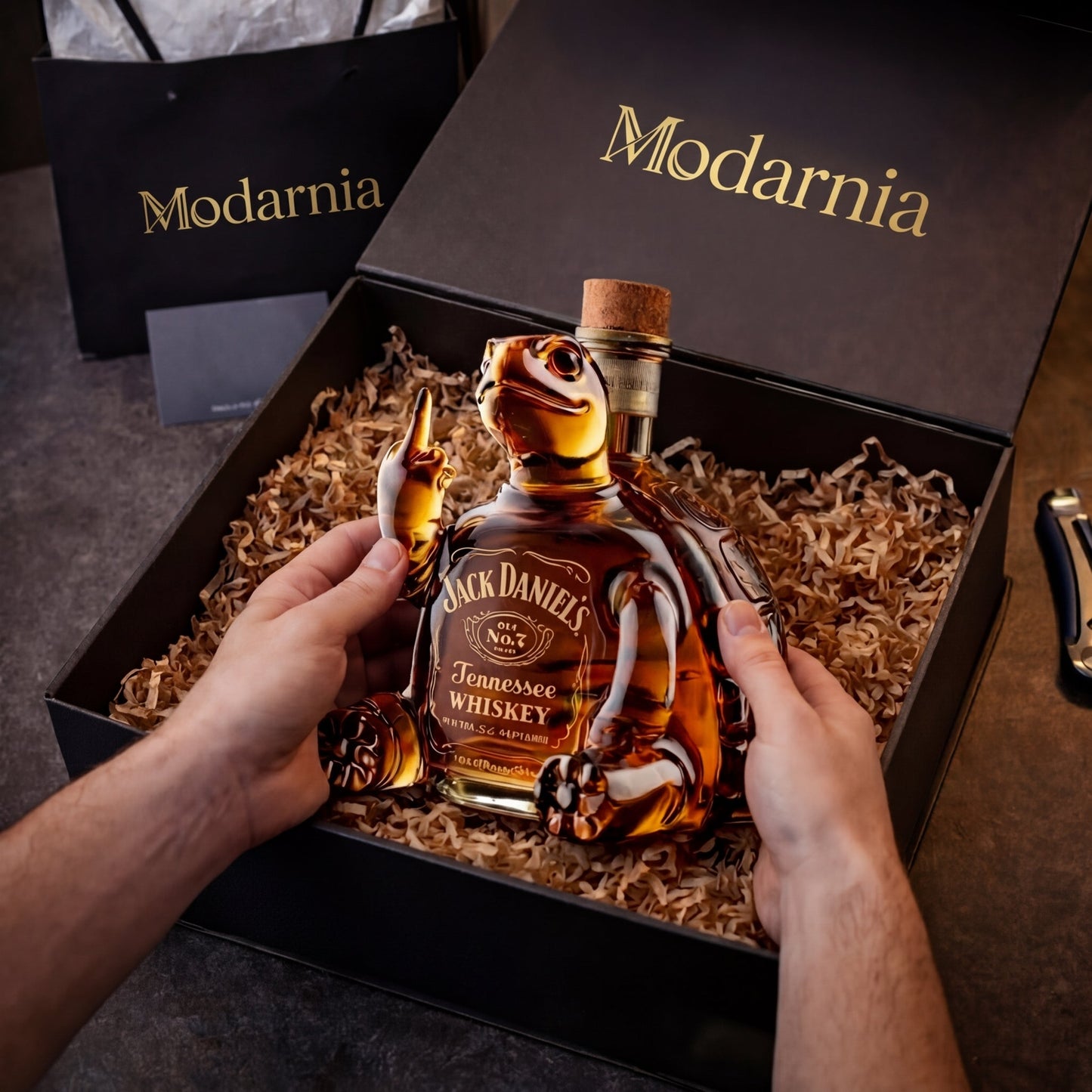 Decanter da whisky – Edizione Tartaruga – immagine 2