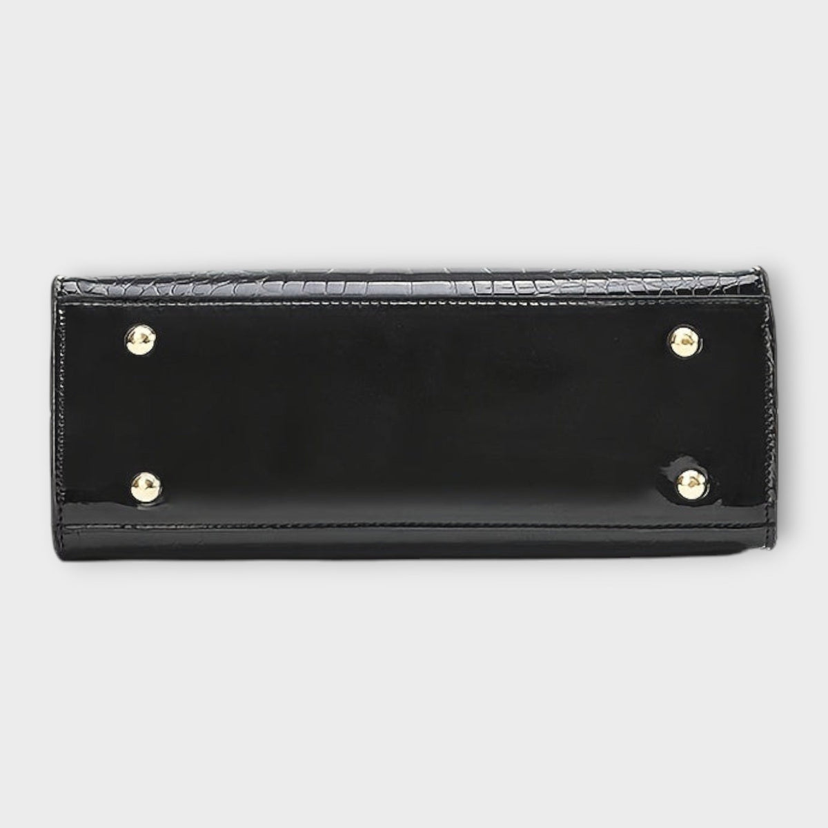 Maison Verdelle | Glanzende handtas met krokodillenlook