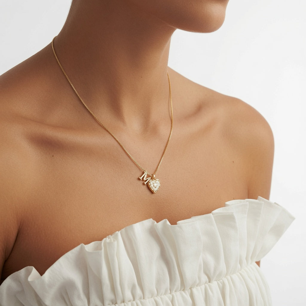 Élisara™ | Collana a Cuore con Iniziale