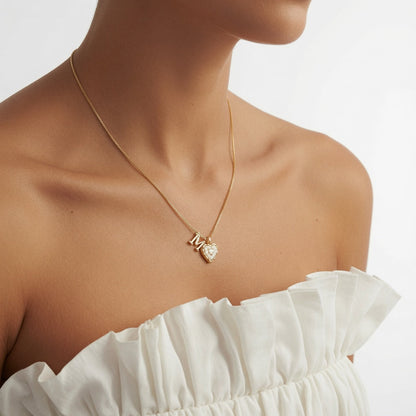 Élisara™ | Collana a Cuore con Iniziale