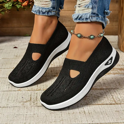 Scarpe comode ortopediche antiscivolo con soletta inclusa - Nero
