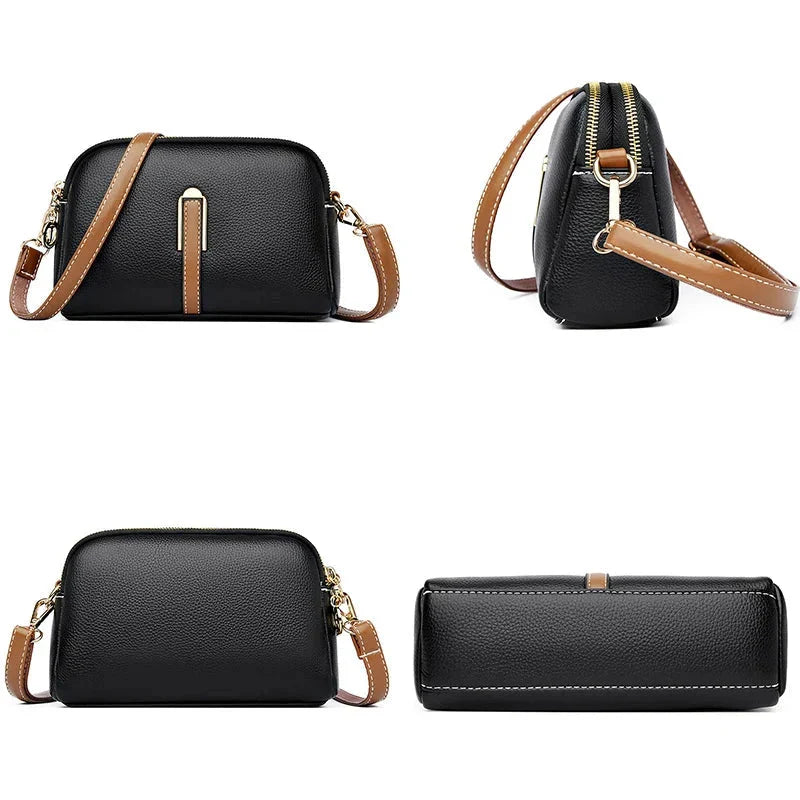 Emanuela | Elegante crossbodytas met goudkleurig accent