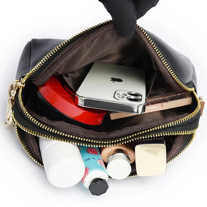 Emanuela | Elegante crossbodytas met goudkleurig accent