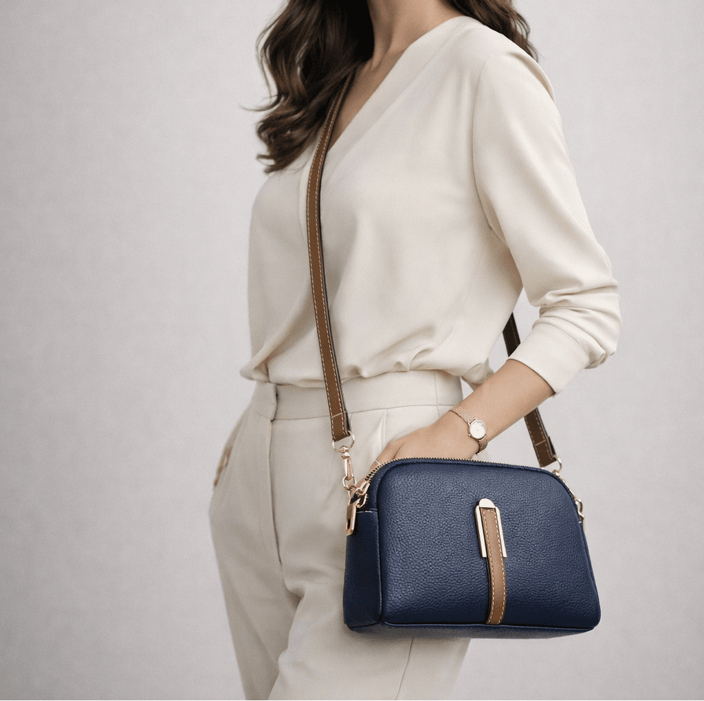 Emanuela | Elegante crossbodytas met goudkleurig accent