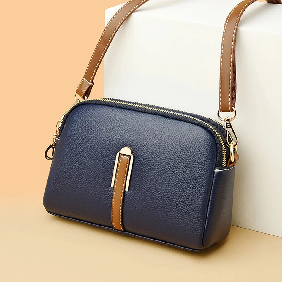 Emanuela | Elegante crossbodytas met goudkleurig accent