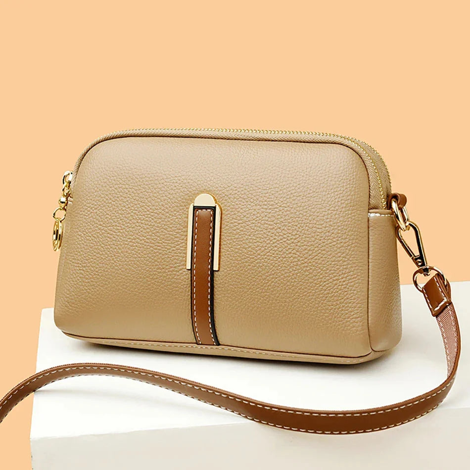 Emanuela | Elegante crossbodytas met goudkleurig accent