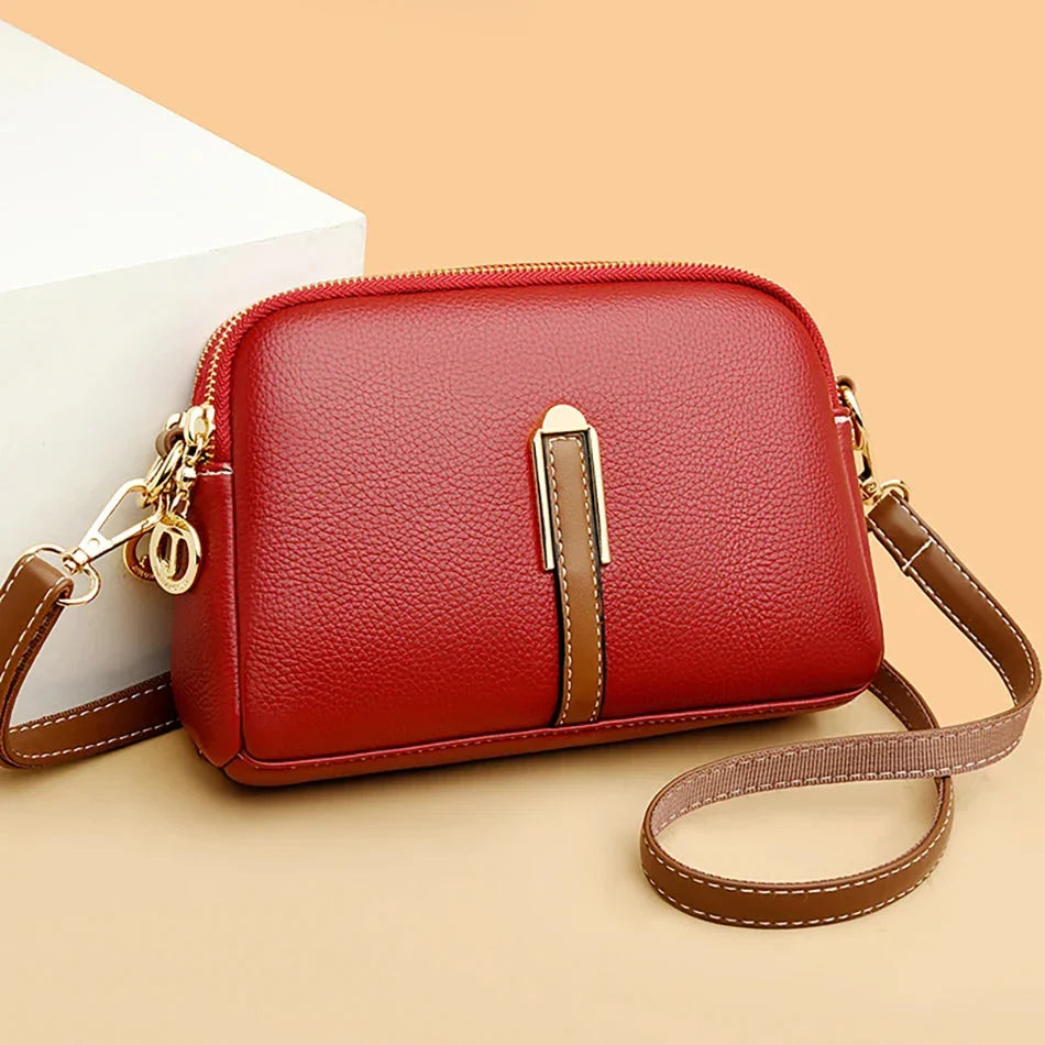 Emanuela | Elegante crossbodytas met goudkleurig accent