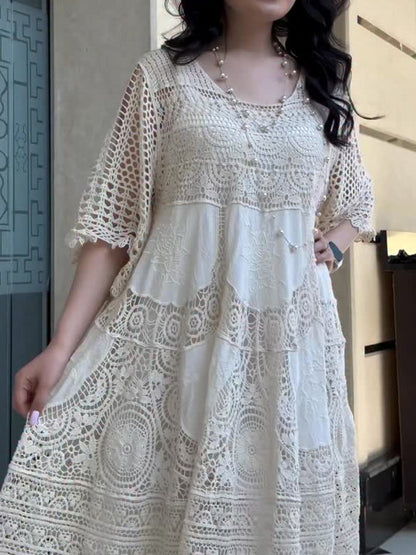 Yasmina™ | Abito in pizzo boho
