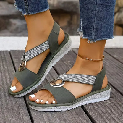 Sandali Luna blu da donna con suola comoda e design elegante