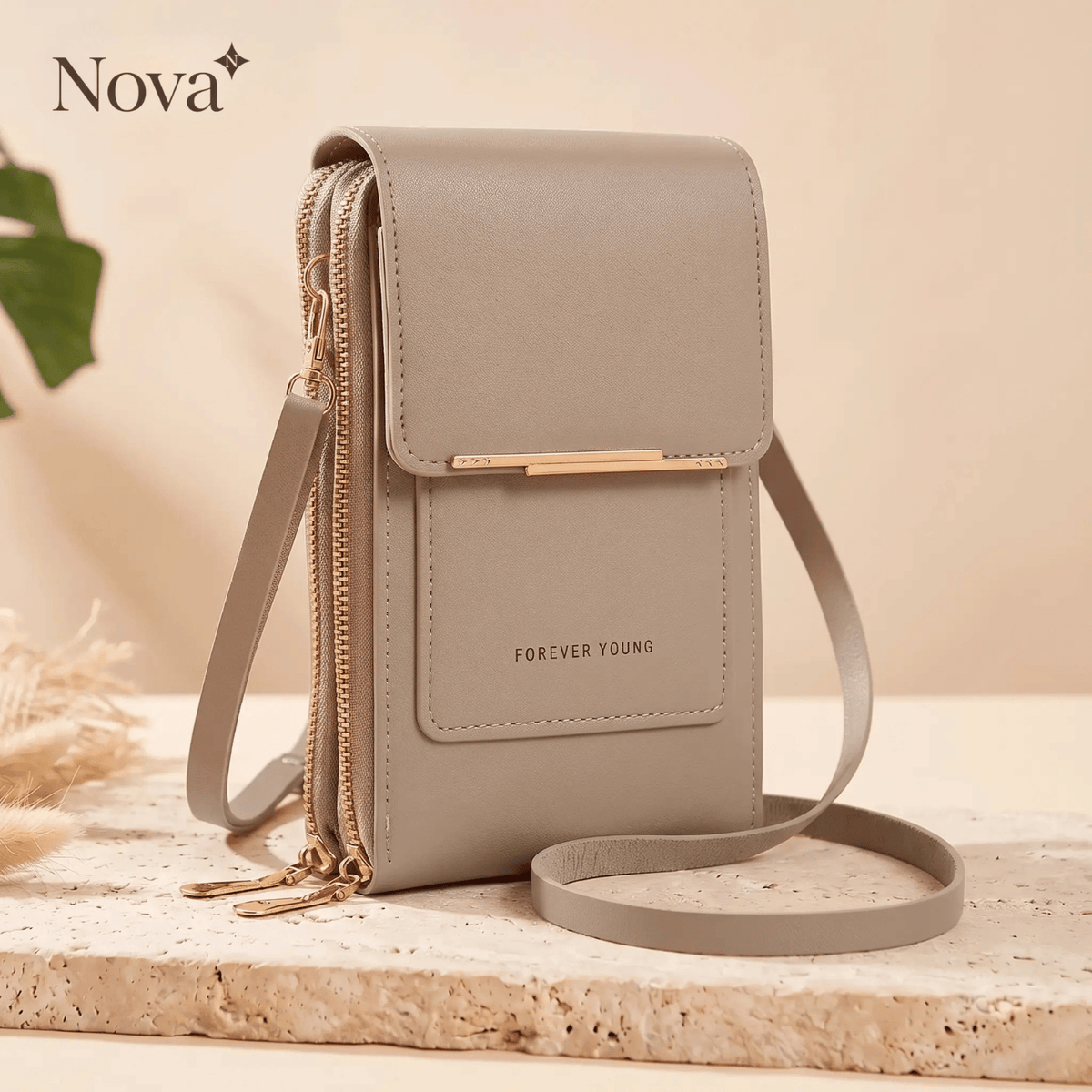 Nova | 2-in-1 telefoontasje met touchscreenvenster