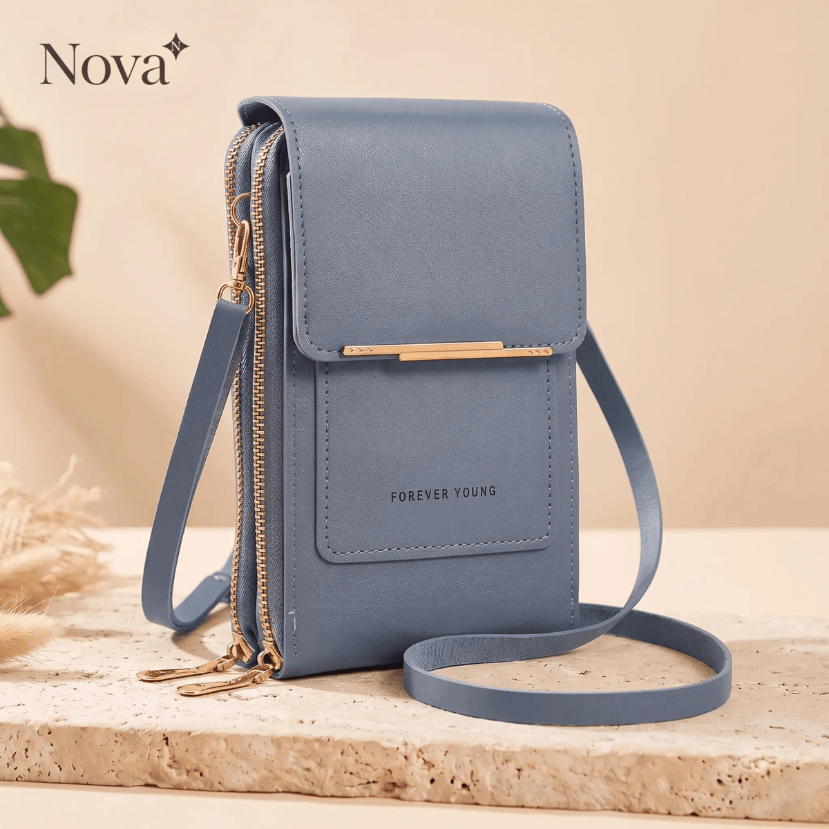 Nova | 2-in-1 telefoontasje met touchscreenvenster