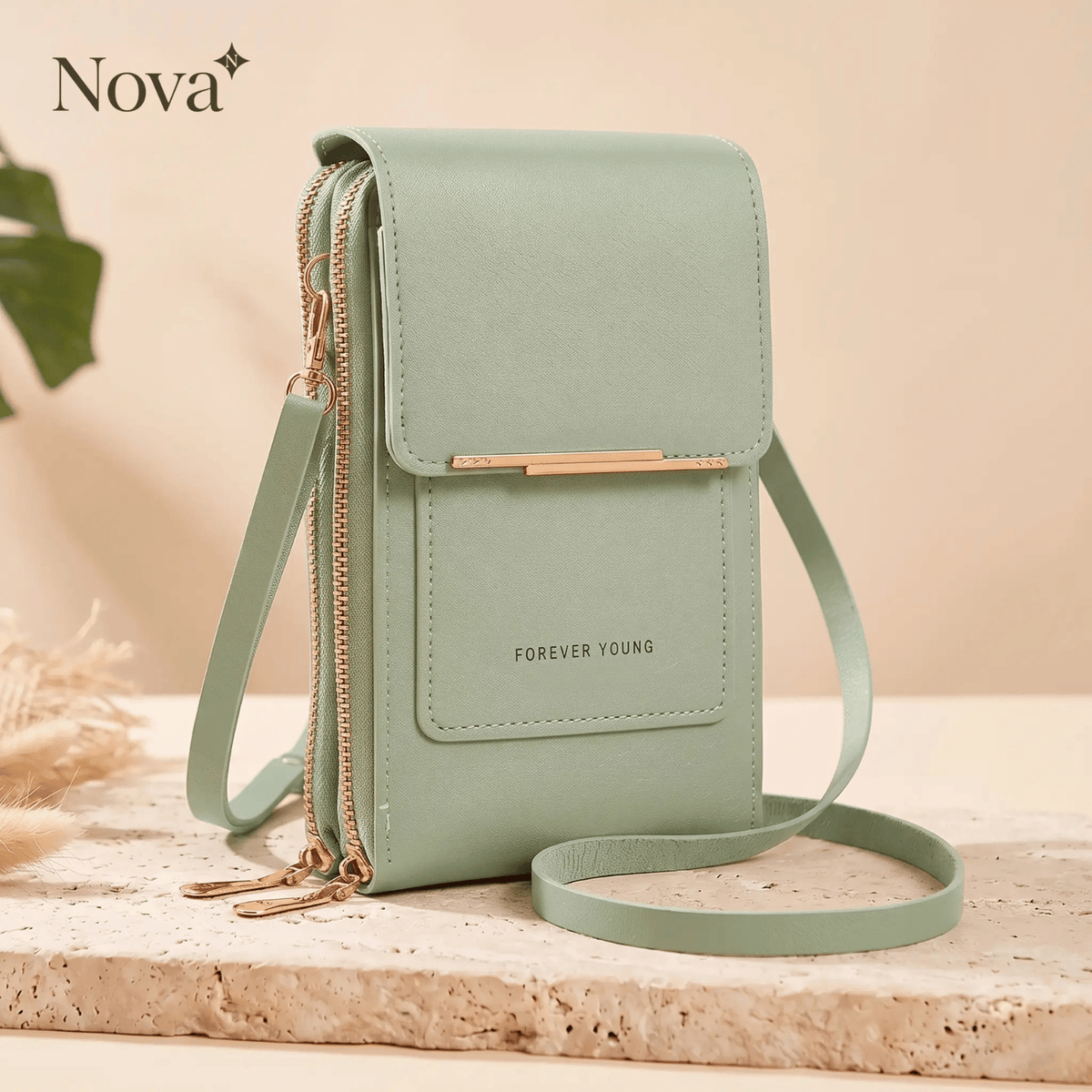 Nova | 2-in-1 telefoontasje met touchscreenvenster