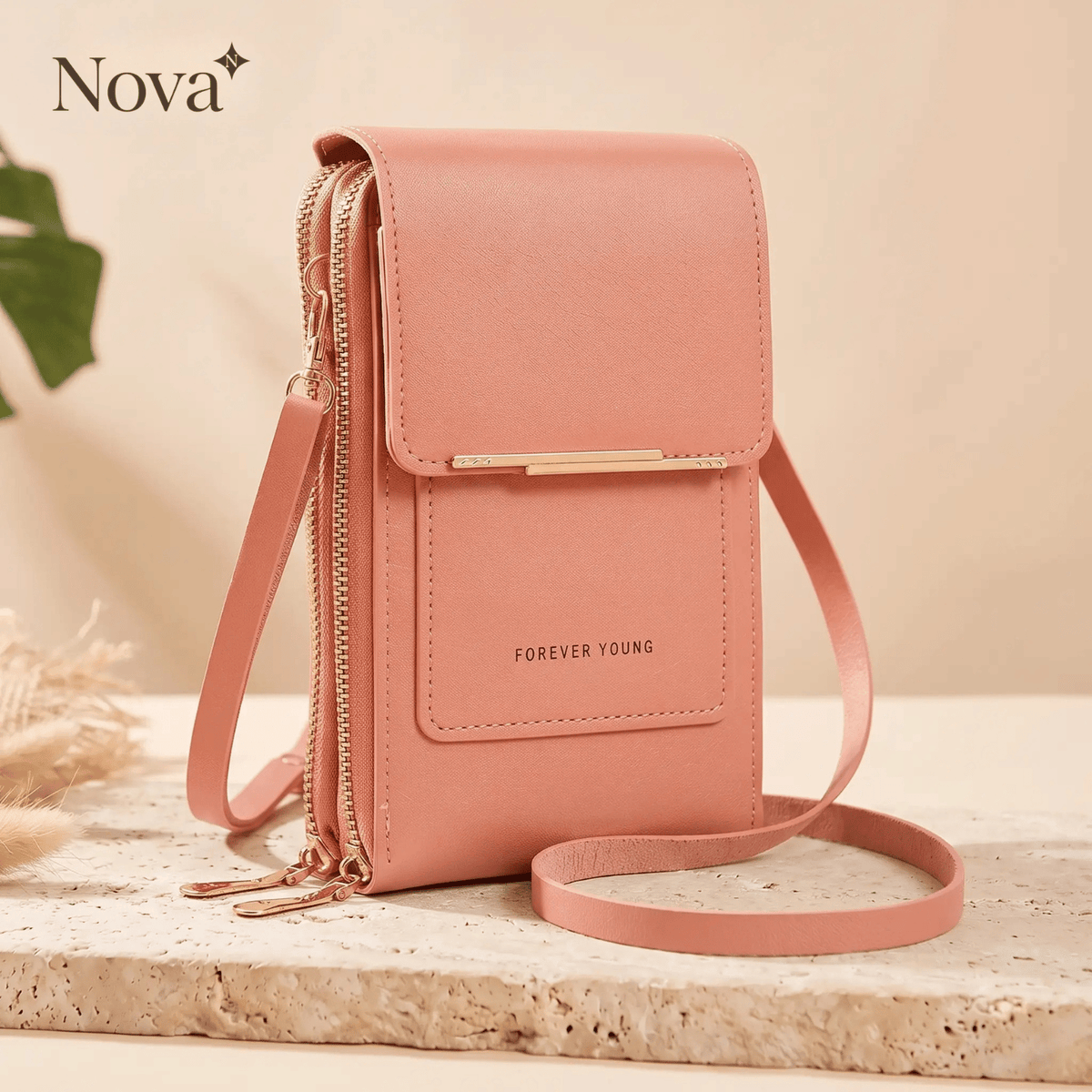 Nova | 2-in-1 telefoontasje met touchscreenvenster