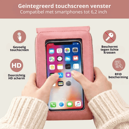 Nova | 2-in-1 telefoontasje met touchscreenvenster