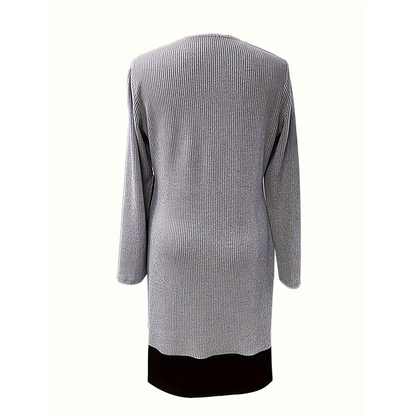 Livia | Stretchjurk met A-lijn en Gelaagde Look