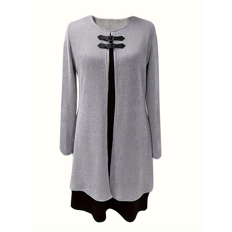 Livia | Stretchjurk met A-lijn en Gelaagde Look