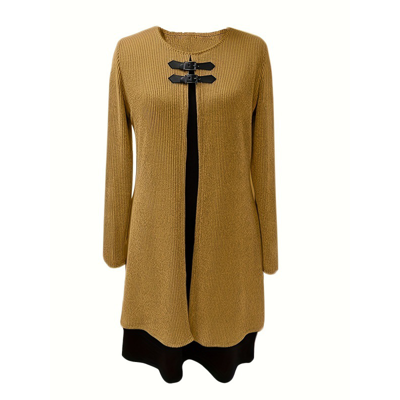 Livia | Stretchjurk met A-lijn en Gelaagde Look