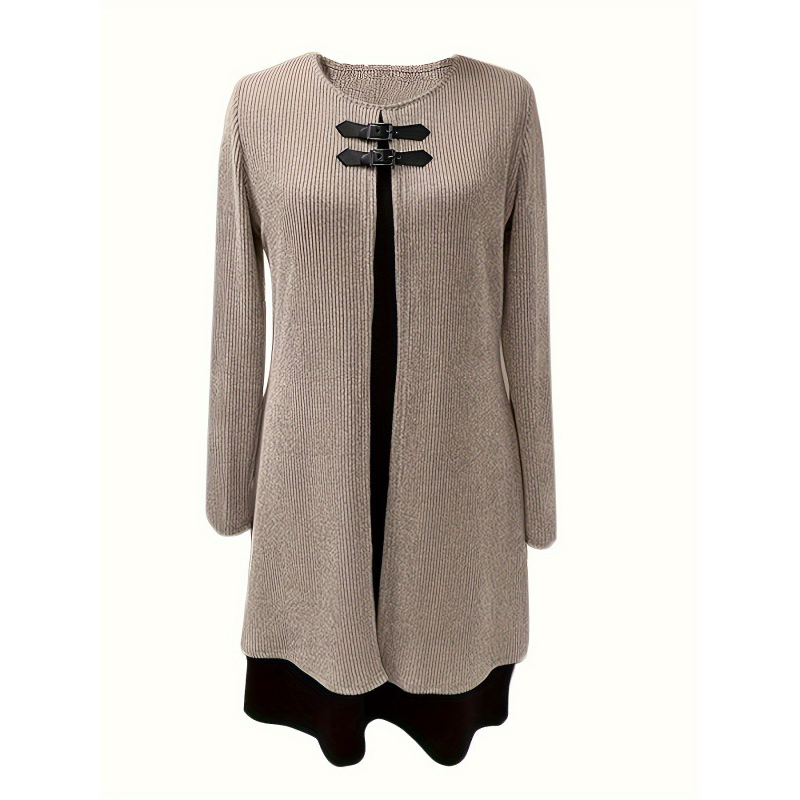 Livia | Stretchjurk met A-lijn en Gelaagde Look