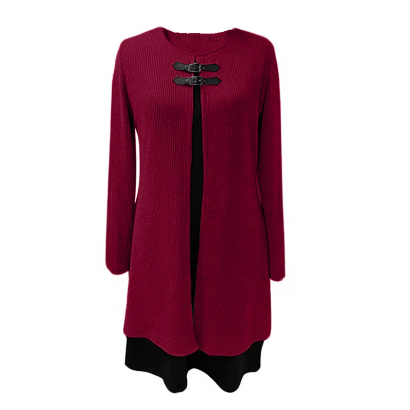 Livia | Stretchjurk met A-lijn en Gelaagde Look