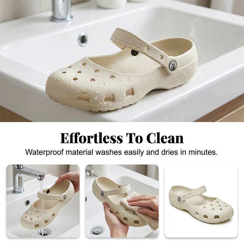 Graziosi modelli Crocs stile ballerina – Scarpe slip-on comode e impermeabili