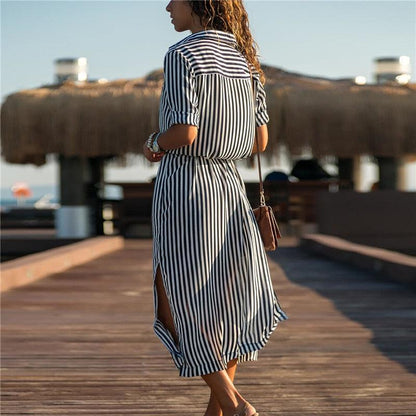 Vestito Long Stripe Princestoun, vestibilità comoda e femminile