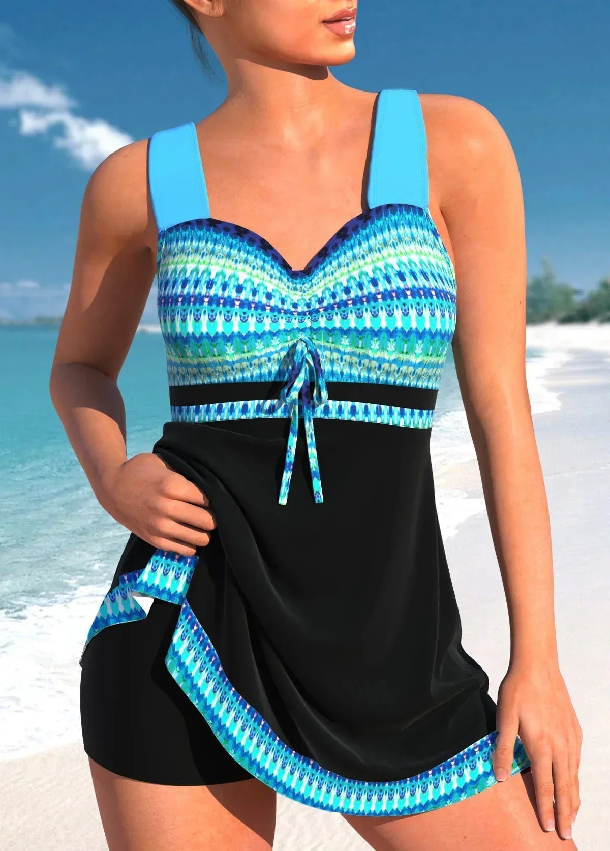 Veronique | Costume da Bagno Elegante e Contenitivo - Blu